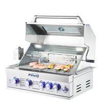 Barbecues autoportants personnalisés avec moteur pour cour de villa, rotation automatique, rôtissoire à agneau, barbecue GPL