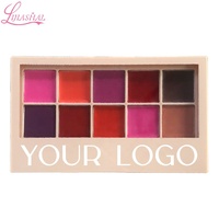 Palette de rouge à lèvres minérale végane de haute qualité, fini mat, protection solaire, résistant à l'eau, certifiée CE, marque privée