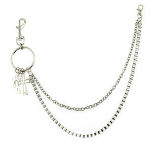 Cadena de Pantalones de Metal de Doble Capa con Colgante de Cruz para Hombre, Cadena de Cintura para Discoteca, Hip Hop, Baile Callejero, Cierre de Gancho de Plata Tibetana - Product Image 5