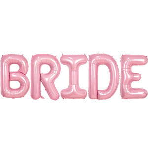 Ballons en feuille métallisée géants de 40 pouces, ensemble BABY BRIDE OH BABY pour décorations de fête d'anniversaire d'enfants - Product Image 5