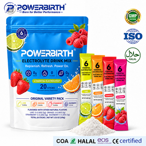 POWERBIRTH Energy <span class=keywords><strong>Natural</strong></span> Sugar Free Boost <span class=keywords><strong>Vita</strong></span> Lift White Label Stevia Shot Prime Bulk Powder Drink Mix Polvere Elettrolitica - Product Image 1