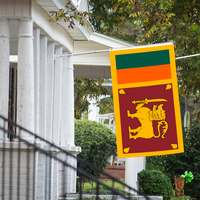 Drapeau Sri Lanka imprimé sur une seule face 3x5ft personnalisable pour toutes les bannières nationales et drapeaux d'affichage.