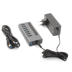 Skyvision con interruttore 3.0 Hub USB 7 porta indicatore LED per Laptop mac mini Pc accessori per Computer USB C 3.0 docking Station - Product Image 2