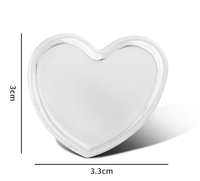 Bac de mélange de couleurs pour bagues en alliage argenté, multi-formes, léger, facile à utiliser, outil de nail art pour salon et manucure DIY