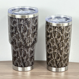 Bouteille d'eau isotherme <span class=keywords><strong>en</strong></span> acier inoxydable de 20 oz avec motif camouflage, gravure au laser, impression 3D UV, logo Camoeflag, tasse personnalisée pour l'extérieur - Product Image 3