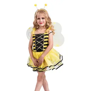 节日派对昆虫装扮可爱小蜜蜂舞台表演服装儿童搞笑搞笑蜜蜂摄影服装