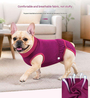 Combinaison de récupération réglable pour chien – Protection post-chirurgicale solide, gilet chirurgical, vêtement d'intérieur, sweat à capuche pour chien