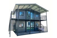 Bâtiment modulaire de 20 pieds en conteneur, bureau, atelier, logement, structure en acier préfabriquée, design moderne