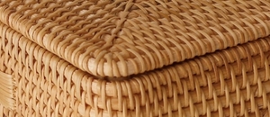 Wholesale Rectangle Rattan <b>Basket</b> Eco-Friendly Home Decoration and <b>Laundry</b> Storage Bin From China - Product Image 3