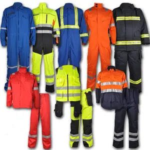 Construction Industrial Uniform Hi Vis Reflective Safety Work Shirt Mens Workwear