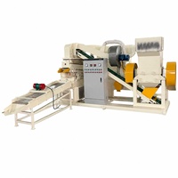 Ligne de recyclage de fil de cuivre avec granulateur, haute productivité, broyeur automatique et système de convoyage par séparation d'air