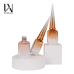 High Quality 15ml Nail Polish Adhesive Glass Bottle Can Spray Plating Full-cover Light-resistant Glass Bottle.