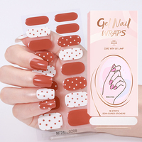 Nouvelles bandes de vernis à ongles semi-durcies au gel, style Saint-Valentin, personnalisées, avec séchage à la lumière UV