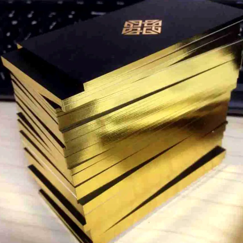 High Quality Custom Luxury Gold Foil Logo Printing Business Cards With Own Design Printing Service