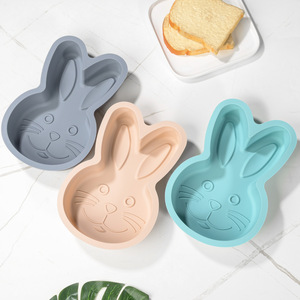 Lindo para conejo molde de pastel de silicona <span class=keywords><strong>Jumbo</strong></span> Bunny molde de goma de Chocolate rompible para hornear para el día de Pascua fiesta gigante postre de goma - Product Image 5