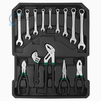 Coffret à outils complet 799 pièces, chariot à outils anti-collision en aluminium, kit de réparation automobile avec clés mixtes et tournevis