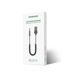 <span class=keywords><strong>Ugreen</strong></span> Adaptateur Aux vers <span class=keywords><strong>Bluetooth</strong></span> 5.0 Récepteur <span class=keywords><strong>Bluetooth</strong></span> 3.5mm pour voiture Kit prise USB 2.0 à 3.5mm - Product Image 1