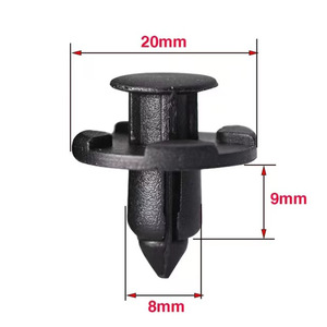 Push Nut Retaining <b>Ring</b> 6.83mm Metric For Fender Liner Bumper <b>Clips</b> Subaru Nissan Lexus - Product Image 2