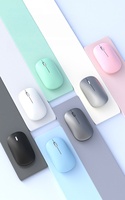 Mouse Logo Kustom Biru Tipis Mouse Komputer Kantor Normal Mouse Nirkabel