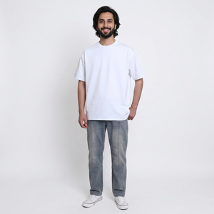 Camisetas de Hombre de Alta Calidad, 180g, 100% Algodón, Corte Regular Informal, Cuello Redondo, Manga Corta, Blancas, Transpirables - Product Image 1