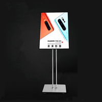 Affiche de boîte à lumière LED en aluminium pour intérieur/extérieur commercial personnalisé signalisation de magasin sur pied rotative pour la publicité