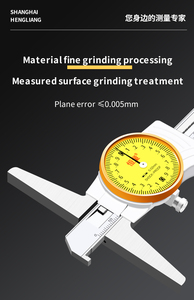 Hengliang Hoge Precisie Roestvrijstalen Vernier Remklauw Enkele Of Dubbele Haak Diepte Schuifmaat Horloge - Product Image 6