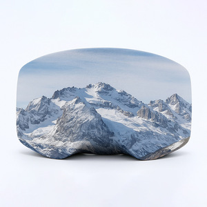 Housse de protection pour lunettes de ski avec impression de montagne enneigée, lentille anti-rayures, anti-poussière, rangement portable, rigide - Product Image 5