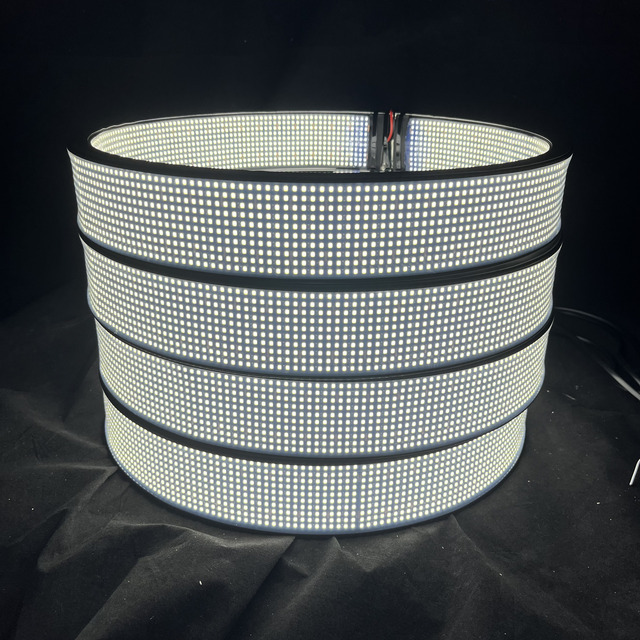 DC 12V High Brightness Waterproof IP67 17 Inch LED Pure White 20 Row Wheel Lights 55600LM Aluminum + PC Universal Fitment