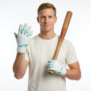 Gants de frappe pour baseball/softball sur mesure de qualité supérieure, en spandex/polyester, pour adultes, ambidextres, avec fermeture velcro, taille XXL - Product Image 2