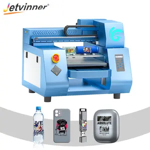 Jet vinner Flasche A3 UV-Drucker mit kostenlosem Flaschen halter für Telefon hülle Flasche Acryl zylinder Metall UV-Druckmaschine