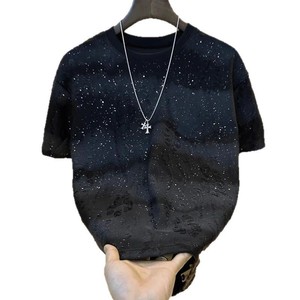 Annshine Vente en gros Nouveauté été T-<span class=keywords><strong>shirt</strong></span> Gypsophile à manches courtes Mode <span class=keywords><strong>Homme</strong></span> Décontracté Coupe ajustée - Product Image 5
