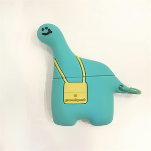Étui pour écouteurs sans fil compatibles Pro, motif <span class=keywords><strong>dinosaure</strong></span> à long cou, 1ère/2ème/3ème générations, en silicone mignon - Product Image 1