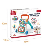 Trotteur d'apprentissage pour bébé, poussette musicale simple, trotteur évolutif, jouets pour bébé