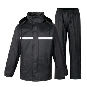 Impermeable de Alta Calidad, Chaqueta Impermeable de Poliéster y PVC con Cinta Reflectante, Traje para Lluvia para Motocicleta - Product Image 4