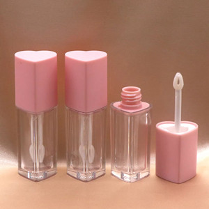 FengYi nueva forma de corazón varita grande vacía Celar <span class=keywords><strong>Liptint</strong></span> Lipgloss contenedor tubos 5ml embalaje cosmético tubos de brillo labial - Product Image 2