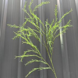 <span class=keywords><strong>Venta</strong></span> al por mayor de plantas artificiales de aspargos y helechos, estilo bosque, de plástico, para arreglos florales de boda al aire libre. - Product Image 1