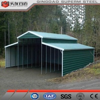 Maison préfabriquée Structure en acier Bâtiment Métal Voiture Camion Stockage Carport Garage Kits Avec Design