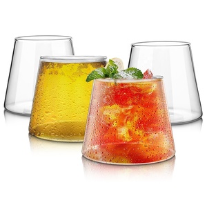 Creative Volcano Shaped Glass Drinking Cup <span class=keywords><strong>Bar</strong></span> 9,5-12oz Mount Fuji Cocktail Tumbler Vasos de chupito - Product Image 1