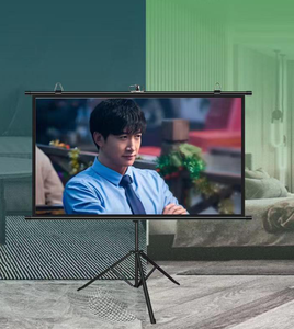 Home Use 60 Inch Dual Use Hang Support Projector <strong>Screen</strong> Curtain - Product Image 3