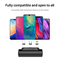 Chargeur sans fil à aspiration magnétique, charge rapide 15W, batterie portable 3000mAh, charge solaire, technologie GaN, batterie lithium 18650 pour les voyages