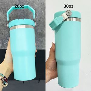 Electric Pink Orange Green Neon Yellow Blank Sublimation 30Oz Flip <b>Straw</b> Leakproof <b>Tumbler</b> - Product Image 4