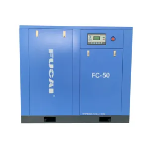 Máquina de compresor de aire industrial FUCAI 50hp 37kw 380V/220V/415V para compresor de aire trifásico tipo tornillo VSD