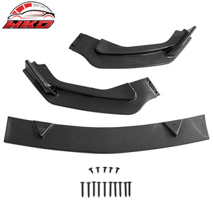 Pour Infiniti Q50 Base 2014-2017, lèvre de pare-chocs avant premium, imprimé fibre de carbone, kit carrosserie 3 pièces de haute qualité - Product Image 5