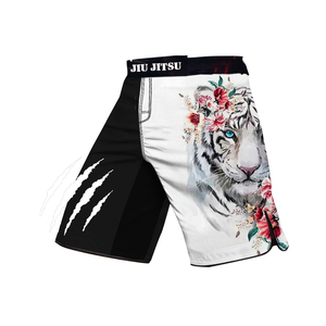 Pantalones Cortos de Lucha Transpirables con Estampado de MMA para Hombre, Pantalones de Muay Thai, Kickboxing y Sanda con Rayas de Tigre, Pantalones Cortos de Boxeo para Niños y Jóvenes - Product Image 1