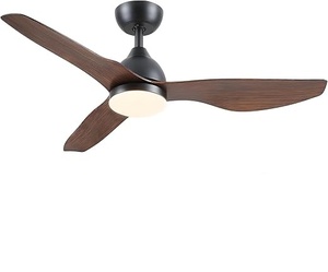 LED <b>ceiling</b> fan with fancy white plastic blades, 60 inch dimmable <b>lighting</b> <b>ceiling</b> fan, equipped with <b>remote</b> <b>control</b> - Product Image 3
