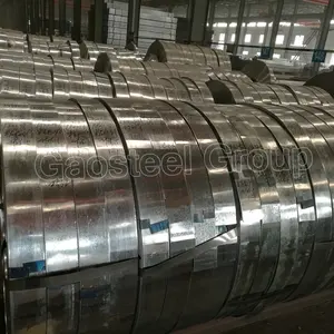 32mm zinc coated strapping hot dip gi strip price 0.8mm Z40g width Regular Spangle sgc340 galvanized steel strip coil