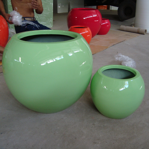 Maceta de flores artificiales de forma cuadrada duradera, maceta de jardín de fibra de vidrio de alta calidad para decoración del hogar, fábrica de Vietnam - Product Image 5