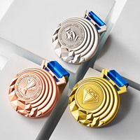 Médaille en cristal créative, étiquette métallique personnalisée, couronne de pouce, récompense de compétition sportive, cérémonie, souvenir commémoratif, vente chaude