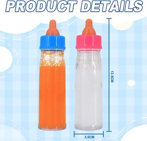 Biberon Magici che Scompaiono per Bambole, Bottiglie di Latte e Succo Magiche per Bambole - Product Image 3
