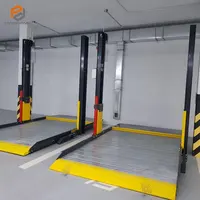 Platform Sederhana Yang Lebih Luas Jenis Dua Tiang Garasi Parkir Mobil Lift Stacker Mobil Vertikal